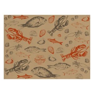 Next σουπλά εστιατορίου κραφτ Sea food 250τεμ. 70γρ. 42x30εκ.