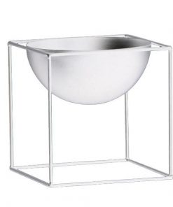 Κασπώ - μεταλλική βάση για γλάστρες στρογγ. λευκή Y60xØ33εκ.