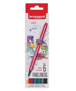 Bruynzeel College σετ 6 μαρκαδοράκια βασικά χρώματα