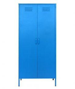 Ντουλάπα μεταλλική Nextdeco δίφυλλη μπλε Υ170x76x50εκ.