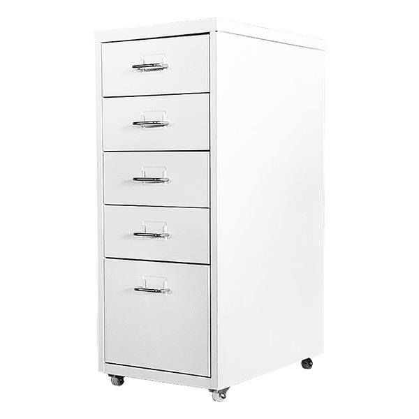 Συρταριέρα μεταλλική Nextdeco τροχήλατη λευκή Υ69x28x41εκ.