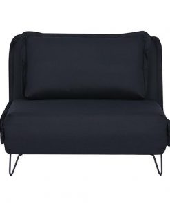 Πολυθρόνα - κρεβάτι Nextdeco Madrid μαύρη Υ82x112x92εκ.