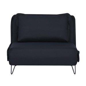 Πολυθρόνα - κρεβάτι Nextdeco Madrid μαύρη Υ82x112x92εκ.