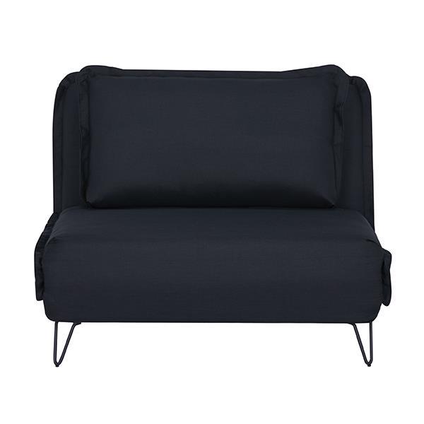 Πολυθρόνα - κρεβάτι Nextdeco Madrid μαύρη Υ82x112x92εκ.