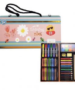 Σετ ζωγραφικής 50 τεμ. σε βαλιτσάκι "Spring" Υ13x27x4,5εκ.