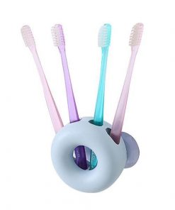 Θήκη για οδοντόβουρτσες πλαστική 4 θέσεων Ø 8εκ