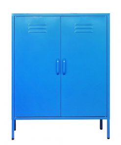 Ντουλάπα μεταλλική Nextdeco δίφυλλη μπλε Υ102x80x40εκ.