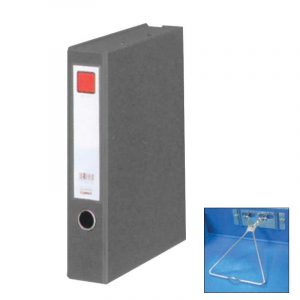 Comix κουτί αρχειοθέτησης  με πιάστρα PVC γκρι Α4 55mm Υ32,5x24.3x6.8εκ.