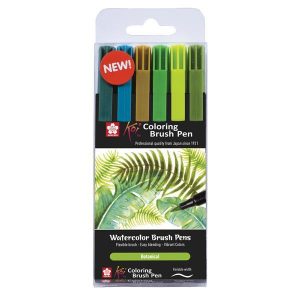 Sakura Koi Botanical brush markers σετ 6 τεμ.