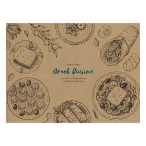 Next σουπλά εστιατορίου κραφτ Greek Cuisine 250τεμ. 70γρ. 42x30εκ.