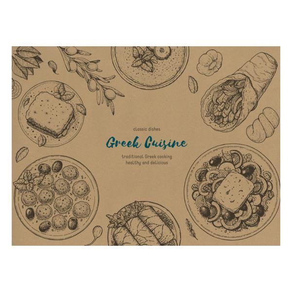 Next σουπλά εστιατορίου κραφτ Greek Cuisine 250τεμ. 70γρ. 42x30εκ.