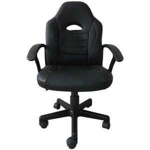 Καρέκλα gaming τροχήλατη Nexrdeco μαύρη Y96x63x64εκ.