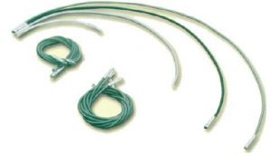 Λάστιχα μαύρα με μεταλλικούς ακροδέκτες  63εκ.