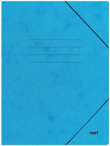 Next φάκελος με λάστιχο πρεσπάν γαλάζιος Υ32x22x0εκ. Δυνατότητα εκτύπωσης