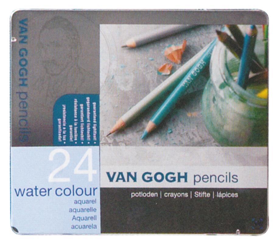 Talens van gogh νερομπογιές ξυλομπογιές 24τεμ