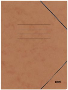 Next φάκελος με λάστιχο πρεσπάν καφέ Υ32x22x0εκ. Δυνατότητα εκτύπωσης