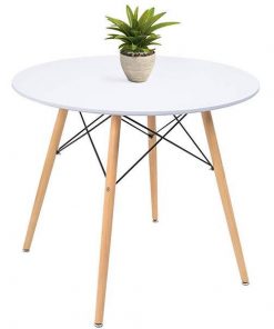 Τραπέζι στρόγγυλο Nextdeco Oslo ξύλινο Υ72x60εκ.