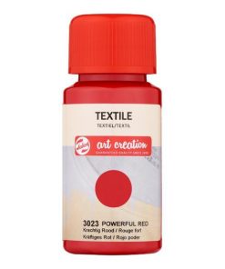Talens χρώμα textile 3023 powerful red 50ml