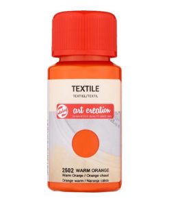 Talens χρώμα textile 2502 warm orange 50ml
