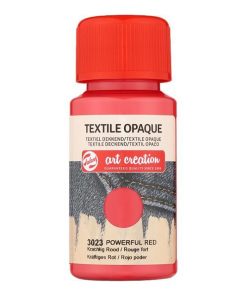 Talens χρώμα textile opaque 3023 powerful red 50ml