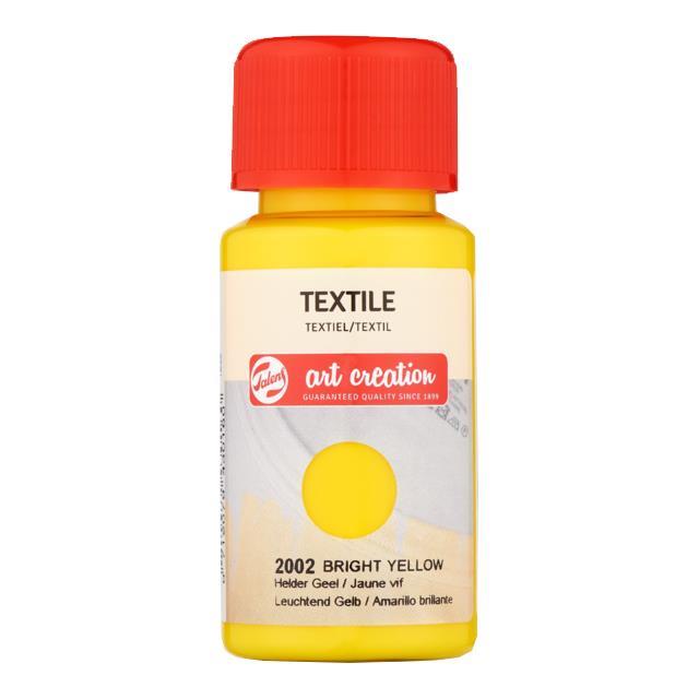 Talens χρώμα textile 2002 bright yellow 50ml