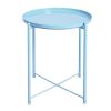 Τραπεζάκι μεταλλικό Nextdeco γαλάζιο Y53xØ42εκ.