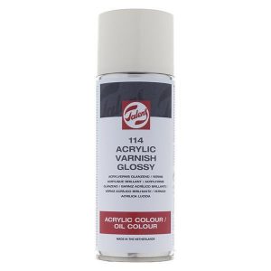 Talens σπρέυ acrylic varnish gloss 114