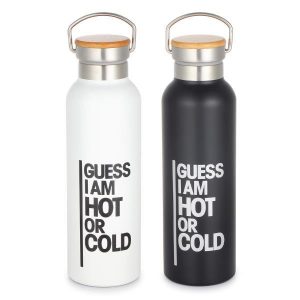 Θερμός - μπουκάλι Guess με διπλά τοιχώματα 500ml σε 2 χρώματα