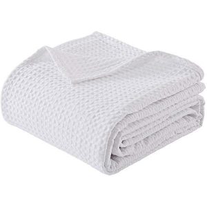 Κουβέρτα "Pablo" πικέ 100% βαμβακερή λευκή 220x240εκ.