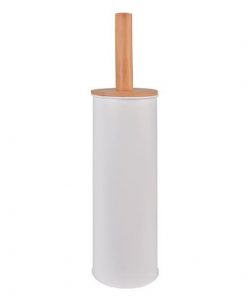 Πιγκάλ λευκό με ξύλινη χειρολαβή  Υ38,5 Ø10εκ