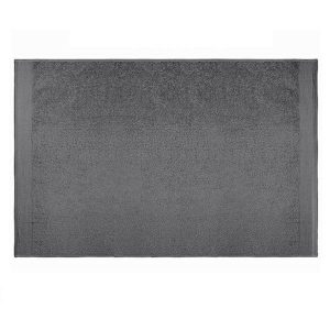 Πετσέτα μονόχρωμη 100% βαμβάκι πεννιε 550gsm 50x100εκ. σκούρο γκρι