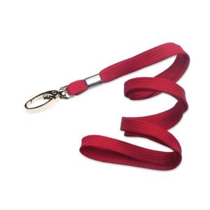 Κορδόνι συνεδρίων κόκκινο με κλιπ 45x1εκ. 50τμχ.