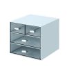 Comix Organizer με 4 συρτάρια μπλε Y14,6x15,5x17,6εκ.
