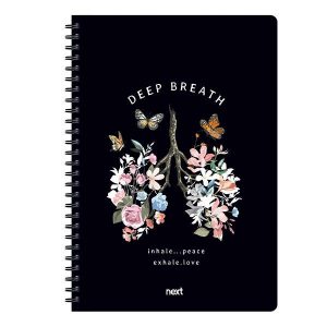 Next trends deep breath τετράδιο σπιράλ 2 θέματα 70 φύλλα 21x29εκ.