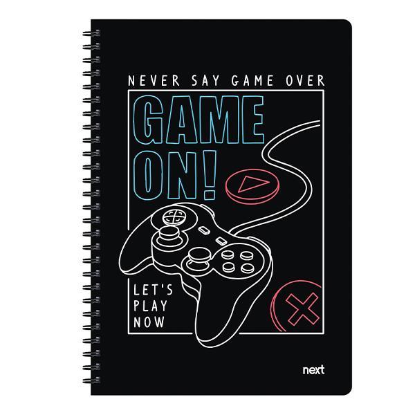 Next trends game on τετράδιο σπιράλ 2 θέματα 70 φύλλα 17x25εκ.