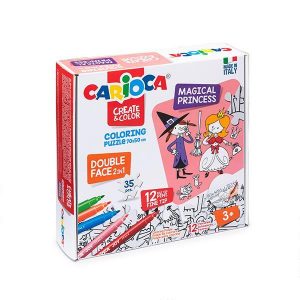 Carioca Puzzle 2σε1 χρωματίζω "Magical Princess" 35 τεμ. 70x35εκ.