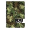Next trends Never give up τετράδιο σπιράλ 2 θέματα 70 φύλλα 21x29εκ.