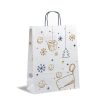 Next χάρτινη τσάντα "Christmas white" Υ35x26x12εκ.