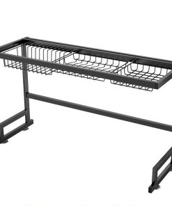 Πιατοθήκη νεροχύτη κουζίνας μεταλλική Υ51,5x85x31,5εκ.