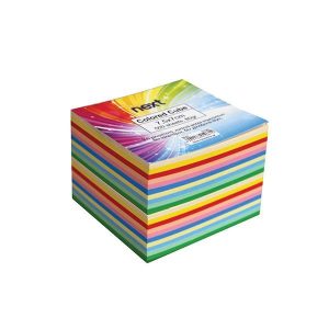 Next κύβος χρωματιστός κολλητός 500φυλ.7,5x7εκ.