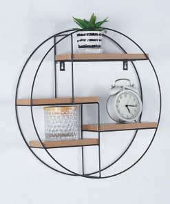 Ραφιέρα επιτοίχια στρογγυλή με 4 θέσεις 45x11xΥ45εκ.