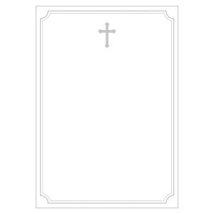 Next κηδειόχαρτο/αγγελτήριο μνημοσύνου Α4, 120γρ. πακέτο 50 φύλλων ασημί