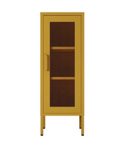 Ντουλάπι μεταλλικό Nextdeco με πλέγμα κίτρινο Υ102x40x40εκ