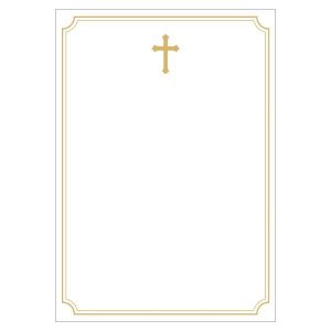 Next κηδειόχαρτο/αγγελτήριο μνημοσύνου Α4, 120γρ. πακέτο 50 φύλλων χρυσό