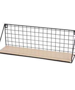 Ράφι επιτοίχιο Nextdeco minimal μαύρο 44,5x11,5xY15,5εκ.