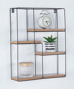 Ραφιέρα επιτοίχια τετράγωνη με 4 θέσεις 40x11xΥ50,5εκ.