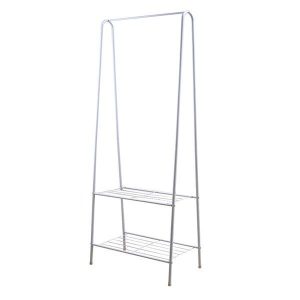 Κρεμάστρα ράγα οργάνωσης ρούχων Nextdeco μεταλλική λευκή Υ151x60x36εκ.