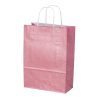 Next χάρτινη τσάντα glitter ροζ με στριφτό χερούλι Υ22x18x8εκ. Δυνατότητα εκτύπωσης