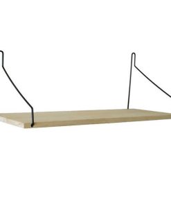 Ράφι επιτοίχιο Nextdeco minimal μαύρο Υ17x40x14εκ.