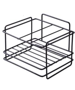 Θήκη οργάνωσης νεροχύτη μαύρη μεταλλική Υ12x18,5x10εκ.